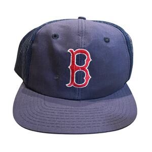 Boston Red Sox Twins Enterprises Trucker SnapBack Hat Cap Mesh Vintage MLB